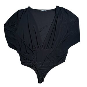 Lasula Black Long Sleeve Bodysuit